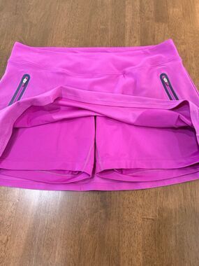 Nike Golf Dri-FIT Tour Performance Pink Skort Large L Pockets Stretch Lined